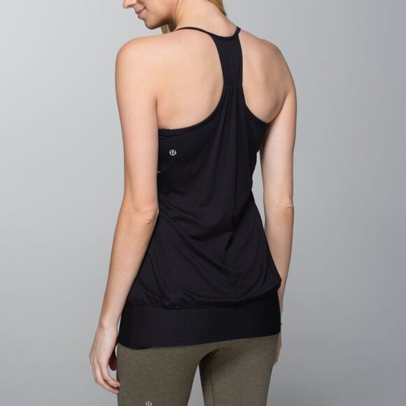 Lululemon No Limits Tank Bra Cut out Black - Picture 1 of 8